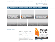 Tablet Screenshot of corpfinafrica.com